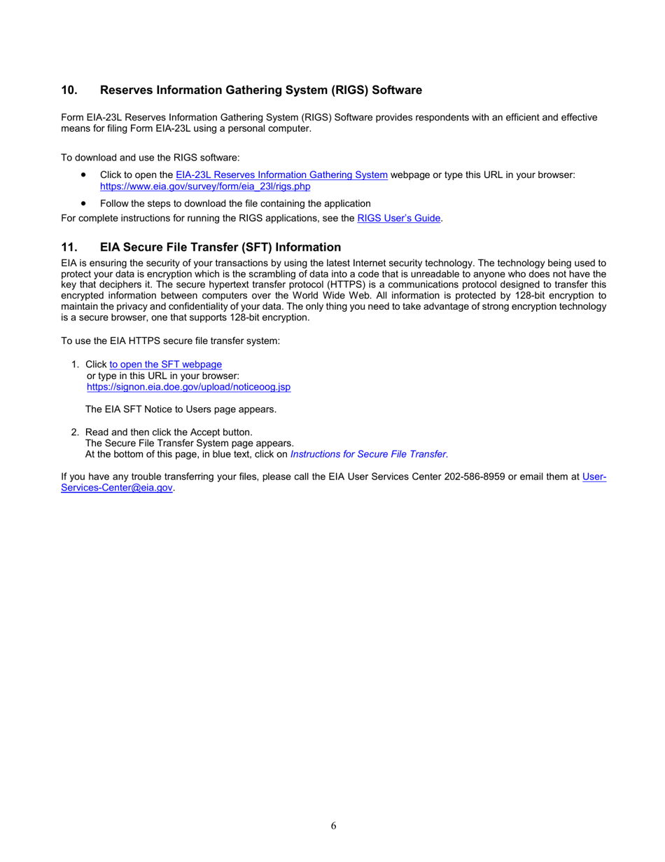 Instructions for Form EIA-23L Annual Report of Domestic Oil and Gas Reserves, Page 6