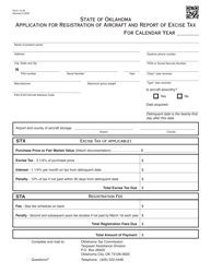 Form 13-34 Application for Registration of Aircraft and Report of Excise Tax - Oklahoma, Page 2