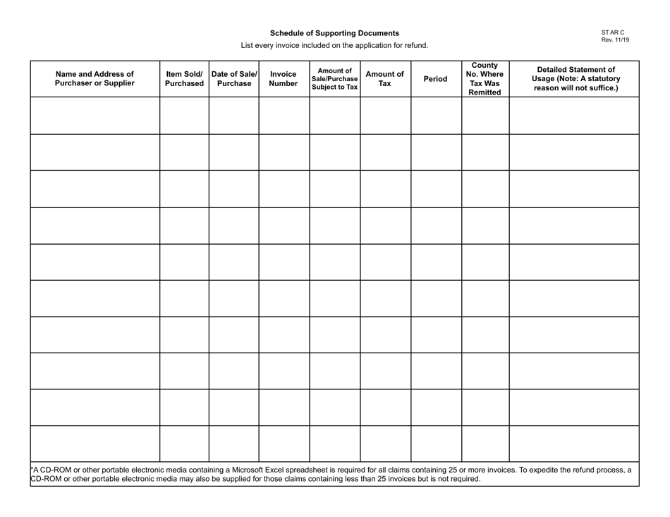 Form ST AR C Sales and Use Tax Refund Checklist - Ohio, Page 4