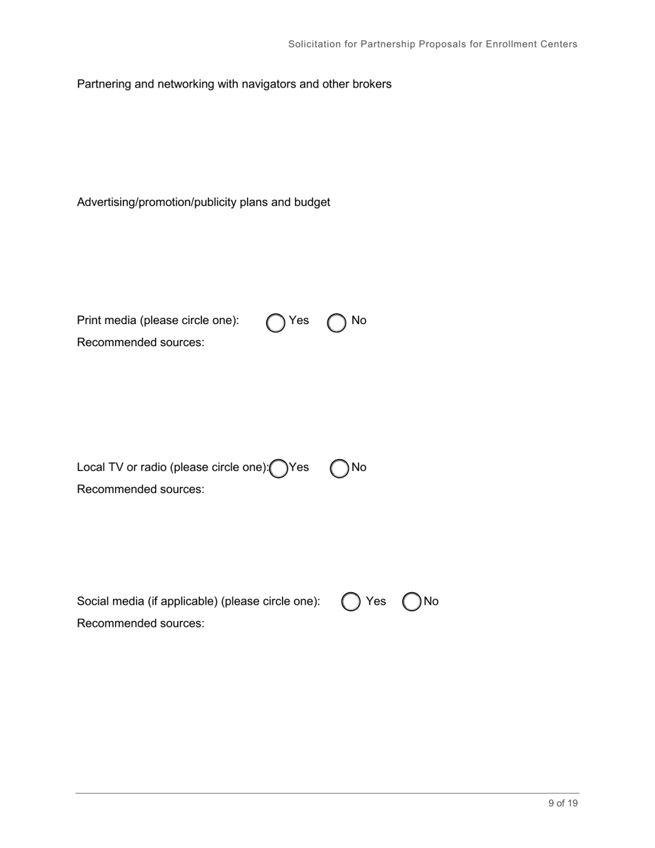 Broker Enrollment Center Rfp - Solicitation and Application - Minnesota, Page 9