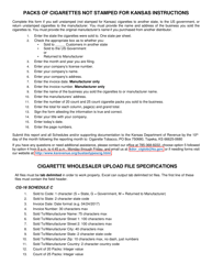 Form CG-16 Schedule C Packs of Cigarettes Not Stamped for Kansas - Kansas, Page 2