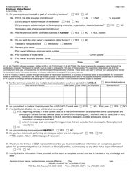 Form K-CNS010 Employer Status Report - Kansas, Page 3