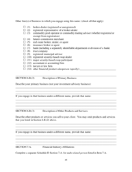 Form ADV (SEC Form 1707) Part 1A Uniform Application for Investment Adviser Registration and Report by Exempt Reporting Advisers, Page 45