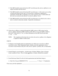 Form ADV (SEC Form 1707) Part 1A Uniform Application for Investment Adviser Registration and Report by Exempt Reporting Advisers, Page 70