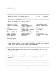 Form ADV (SEC Form 1707) Part 1A Uniform Application for Investment Adviser Registration and Report by Exempt Reporting Advisers, Page 80