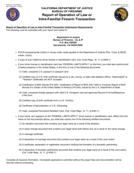 Form BOF4544A Report of Operation of Law or Intra-familial Firearm Transaction - California, Page 2