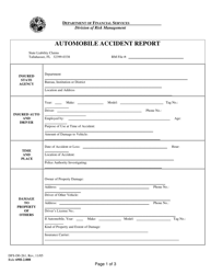 Form DFS-D0-261 Automobile Accident Report - Florida