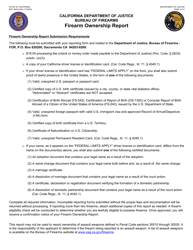 Form BOF4542A Firearm Ownership Report - California, Page 2