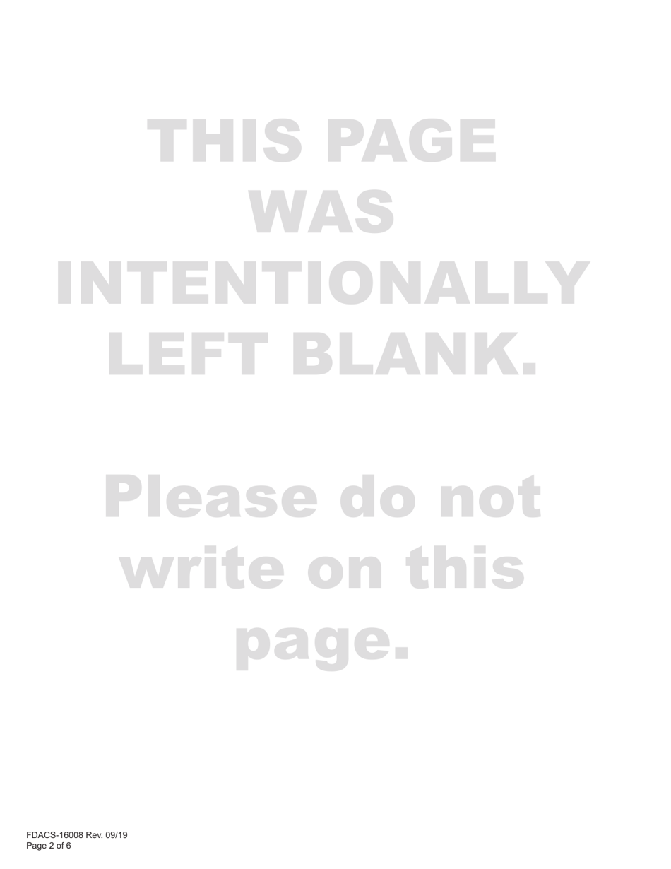 Form FDACS-16008 Application for Class g Statewide Firearm License - Florida, Page 8