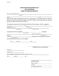 Form 375 Application for Approval of Split Coverage Wrap up (Special) Projects - Kentucky, Page 2
