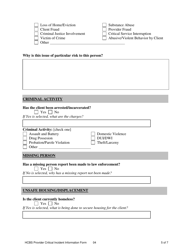 Hcbs Provider Critical Incident Information Form - Colorado, Page 5