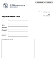 Document preview: General Information Request Form - Nevada