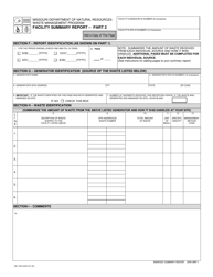 Form MO780-0408 Facility Summary Report - Missouri, Page 2