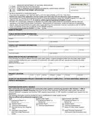 Form MO780-0701 Construction Permit Application - Missouri