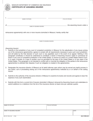 Form MO375-1793 Authorized Reinsurer Application - Missouri, Page 15