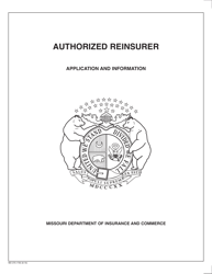 Form MO375-1793 Authorized Reinsurer Application - Missouri