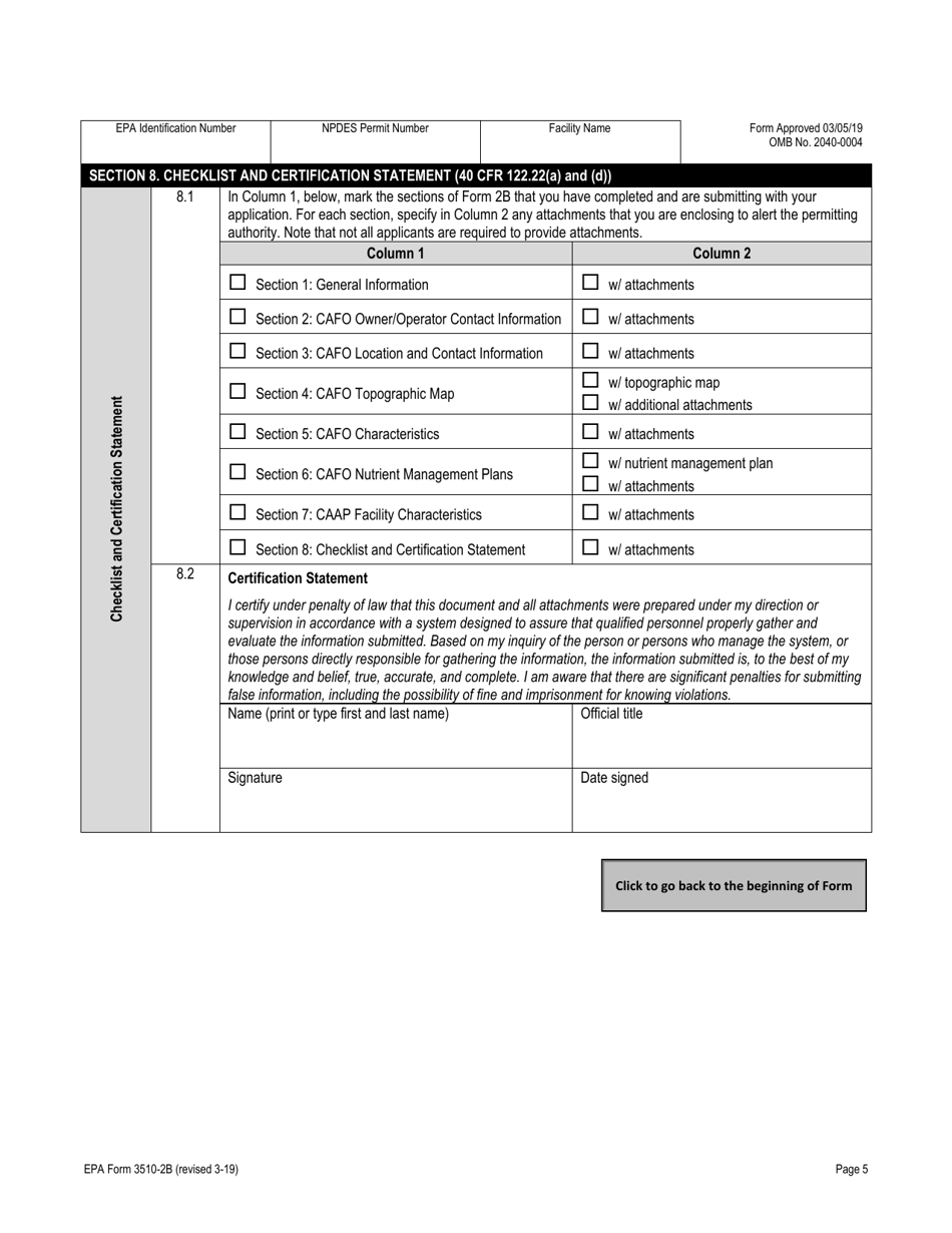 NPDES Form 2B (EPA Form 3510-2B) - Fill Out, Sign Online and Download ...