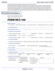 Form MCS-150 Motor Carrier Identification Report, Page 9