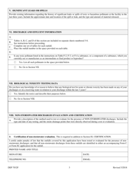 Form F (DEP7032F) Kentucky Pollution Discharge Elimination System Permit Application - Kentucky, Page 3
