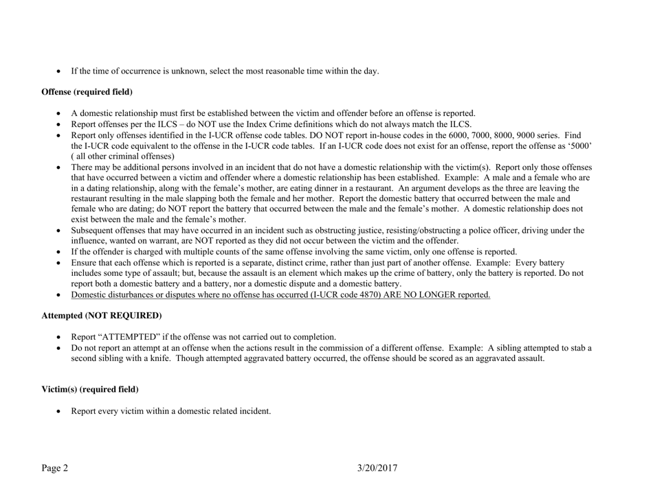 Form ISP2-421C Illinois Uniform Crime Reporting Program Domestic Offenses Reporting Form - Illinois, Page 3