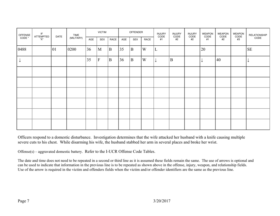 Form ISP2-421C Illinois Uniform Crime Reporting Program Domestic Offenses Reporting Form - Illinois, Page 8