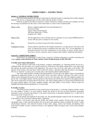 Form 1 (7032) Kentucky Pollution Discharge Elimination System Permit Application - Kentucky, Page 4