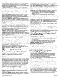 Instructions for Form IL-2210 Computation of Penalties for Individuals - Illinois, Page 3