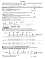 Instructions for Form IL-2210 Computation of Penalties for Individuals - Illinois, Page 5