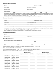 Form BI-60 Bingo Organization License Application - Kansas, Page 2