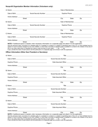 Form BI-60 Bingo Organization License Application - Kansas, Page 3