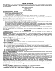 Form BI-148 Bingo Premises Registration Application - Kansas, Page 4