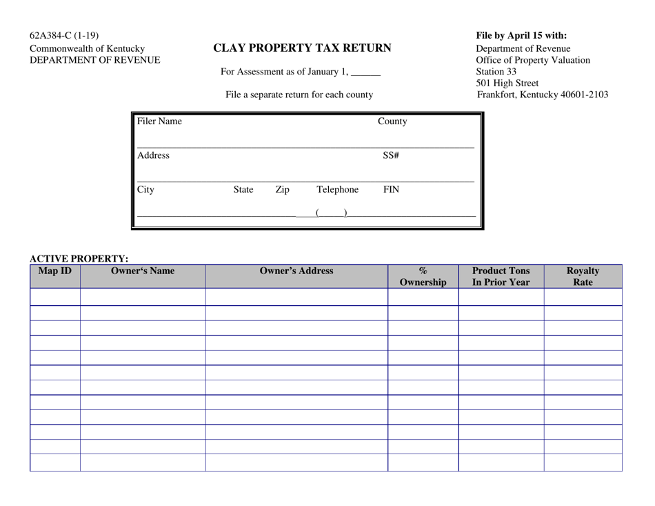 Form 62A384-C - Fill Out, Sign Online and Download Printable PDF ...