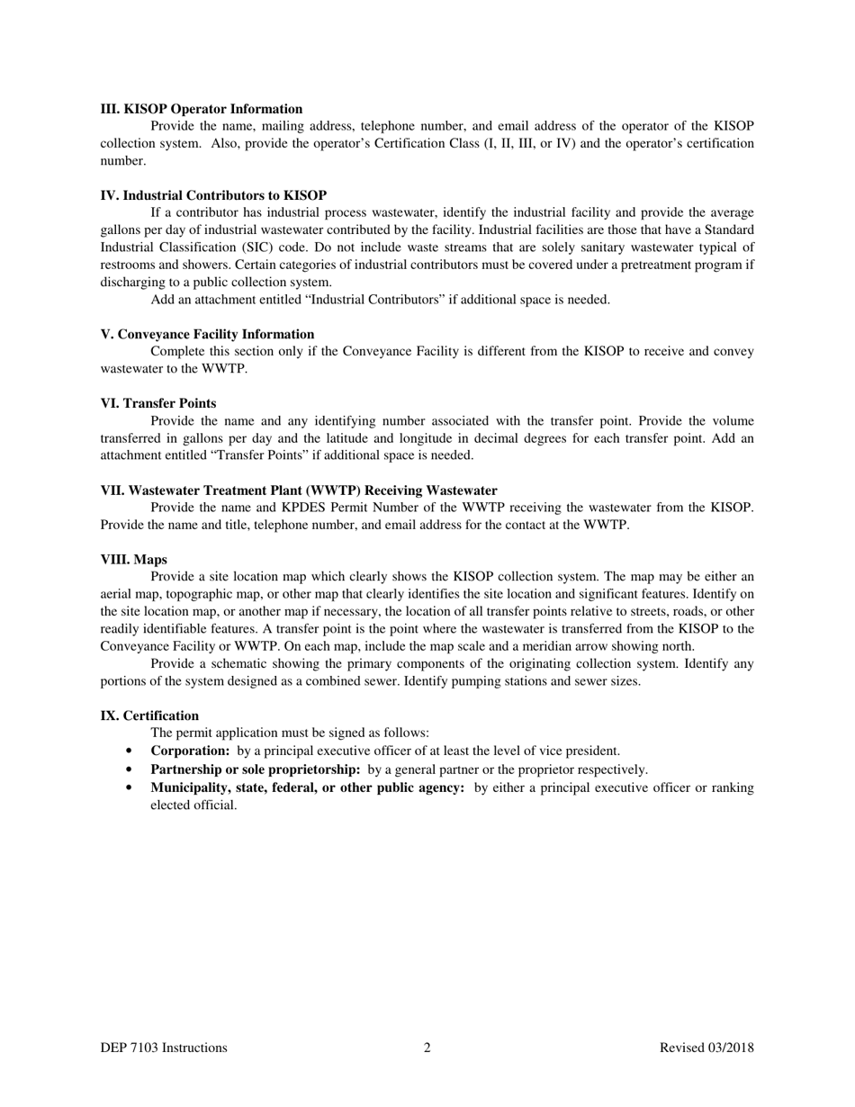Form KISOP (DEP7103) Kentucky Inter-System Operational Permit - Kentucky, Page 5