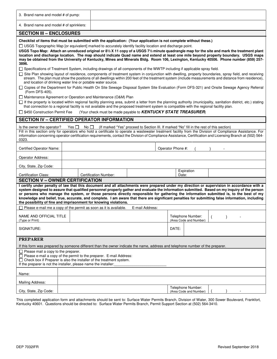 Form NOI-IFR (DEP7032IFR) - Fill Out, Sign Online and Download ...