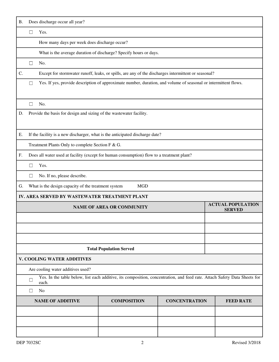 Form SC (DEP7032SC) - Fill Out, Sign Online and Download Printable PDF ...