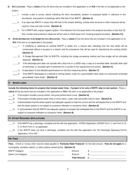 Form W-1 (DEP7071-W1) Construction Permit Application for Wastewater Treatment Plant - Kentucky, Page 3