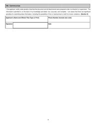 Form W-1 (DEP7071-W1) Construction Permit Application for Wastewater Treatment Plant - Kentucky, Page 4