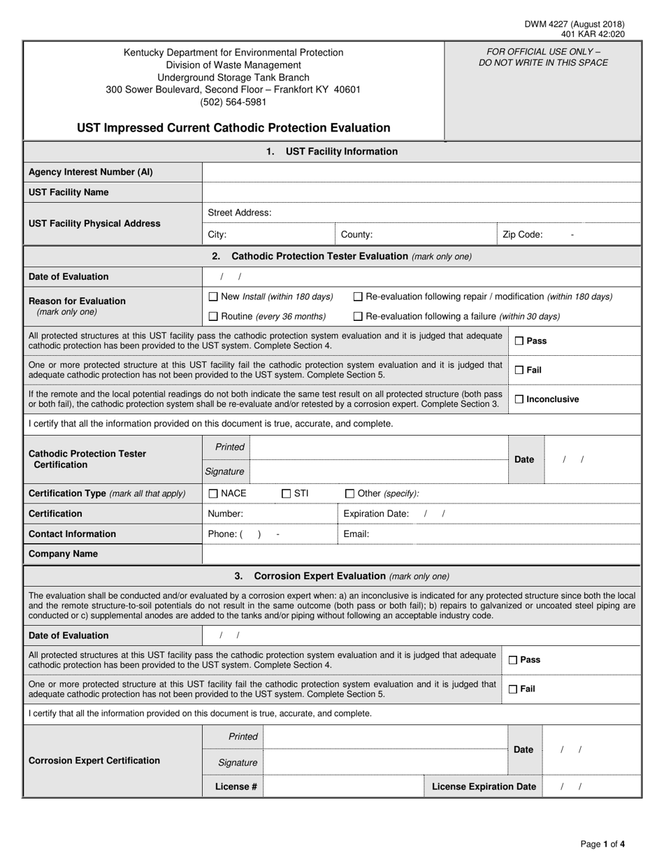 Form DWM4227 - Fill Out, Sign Online and Download Printable PDF ...