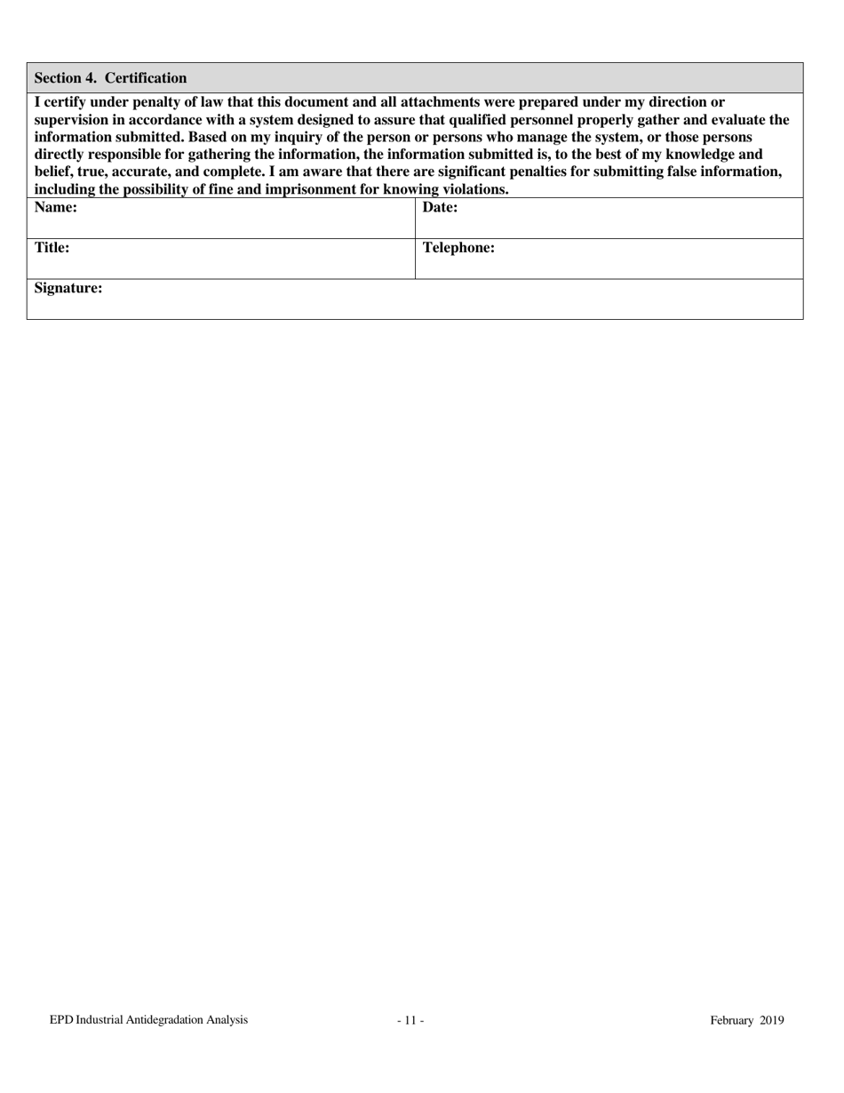 Industrial Antidegradation Analysis - Georgia (United States), Page 11