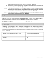 Form S-1 (DEP7071-S1) Construction Permit Application for Clean Water Collection System - Kentucky, Page 3