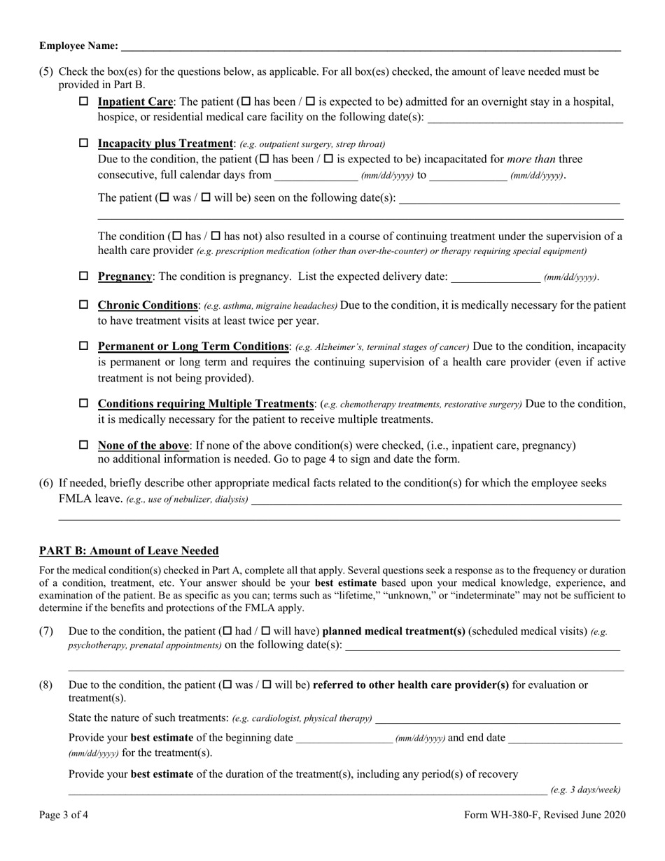 Form WH-380-F Download Fillable PDF or Fill Online Certification of ...