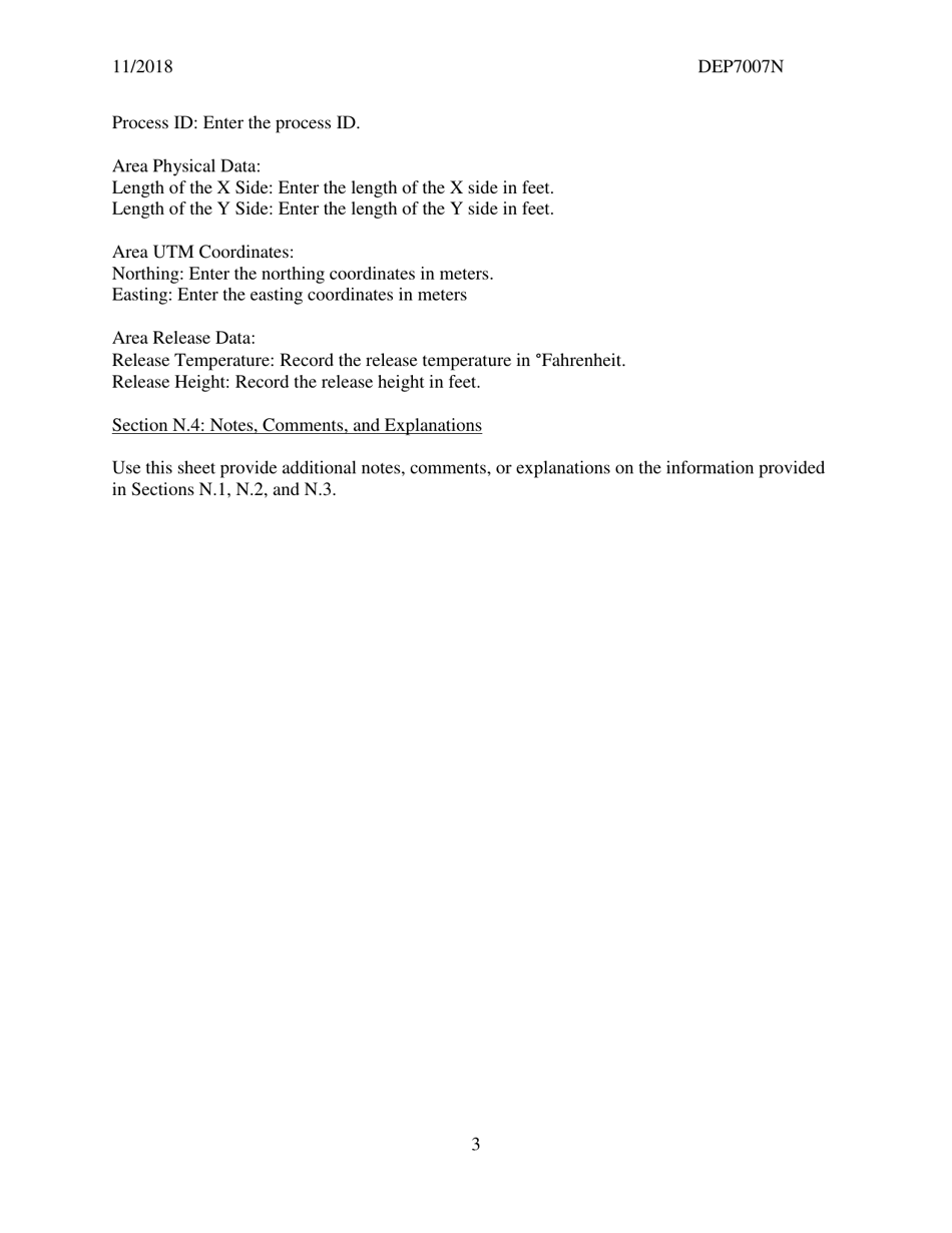 Instructions for Form DEP7007N Source Emissions Profile - Kentucky, Page 3