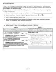 Form AB-3 Agricultural Land Classification Application - Montana, Page 3