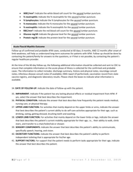 Instructions for Acute Flaccid Myelitis: Patient Summary Form, Page 3