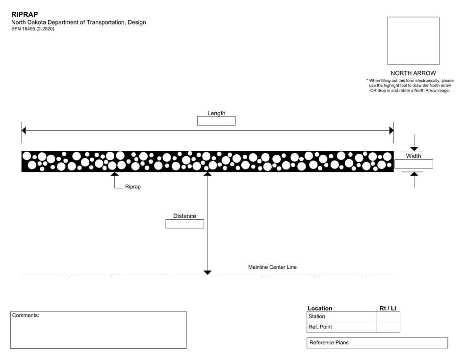 Form SFN16495 Riprap - North Dakota, Page 1