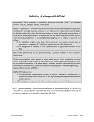 DEQ Form 100-882 Designation of Responsible Official/Sleis Registration - Oklahoma, Page 2