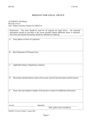 NJDMAVA Form 016 Request for Legal Advice - New Jersey, Page 3