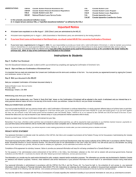 Form ESDC SDE0003 Schedule 2 Canada Student Loans Program Confirmation of Enrolment - Canada, Page 6