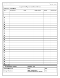 DEQ Form 410-GLD Generally Licensed Device Site Registration - Oklahoma, Page 2