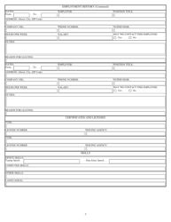 Form GEN-4268 Ohio Civil Service Application for State and County Agencies - Ohio, Page 3